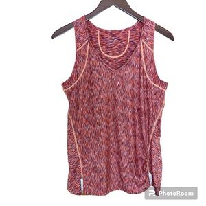 Athleta Pop Space orange multi-print tank - Large - like New